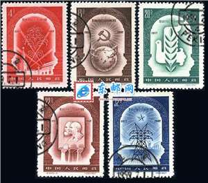 纪44　伟大的十月社会主义革命四十周年　十月革命（盖销）邮票