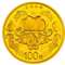 2015年吉祥文化纪念币（圆形999金质 7.776克(1/4盎司)）五福拱寿 原盒带证书