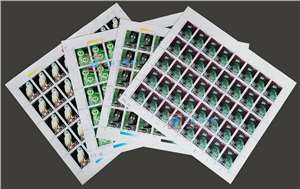 1995-5 鸮（猫头鹰）邮票 大版(一套四版)