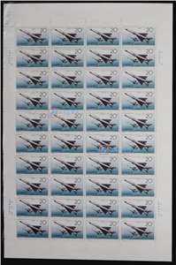 1996-9 中国飞机 邮票 大版（一套四版，40套票）