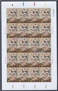 2004-11 司马光砸缸 邮票　大版（一套三版）